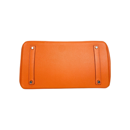 Hermes Birkin 35 Orange Togo Palladium Hardware