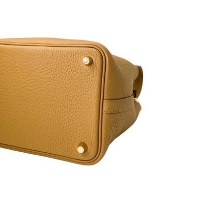 Hermes Picotin 18 Chai Clemence Gold Hardware