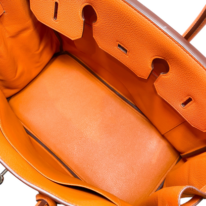 Hermes Birkin 35 Orange Togo Palladium Hardware