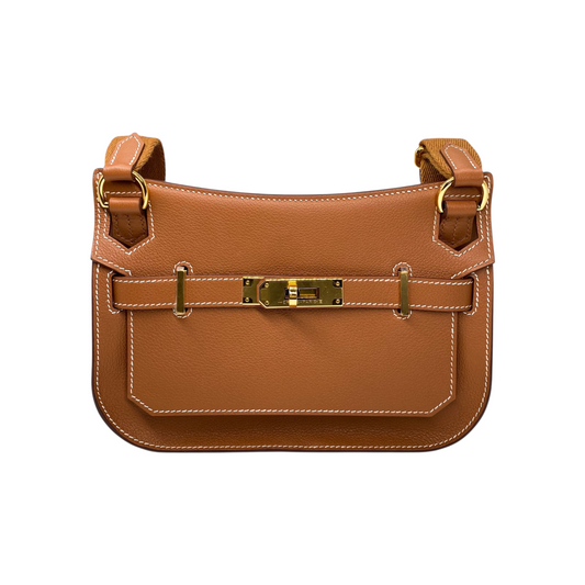 Hermes Mini Jypsiere Gold Evercolor Gold Hardware