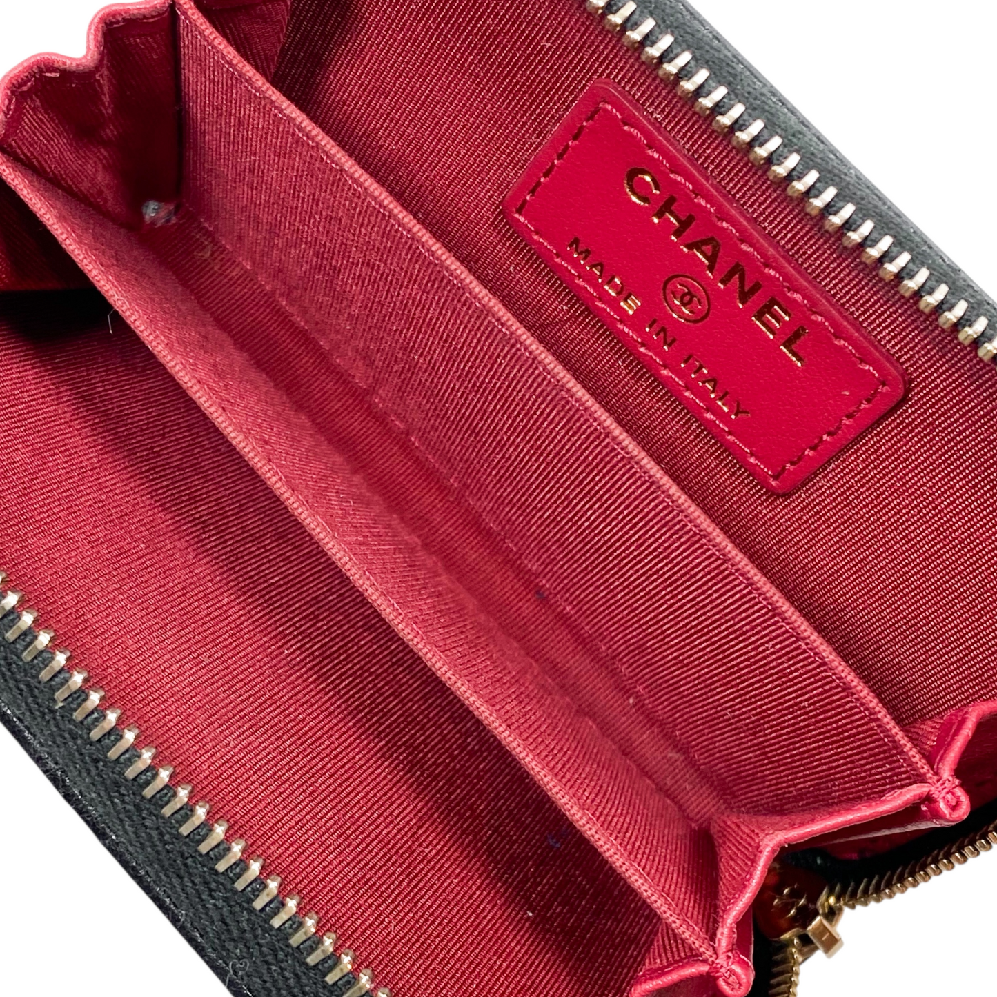 Chanel 19 Black Zip Around Card Holder