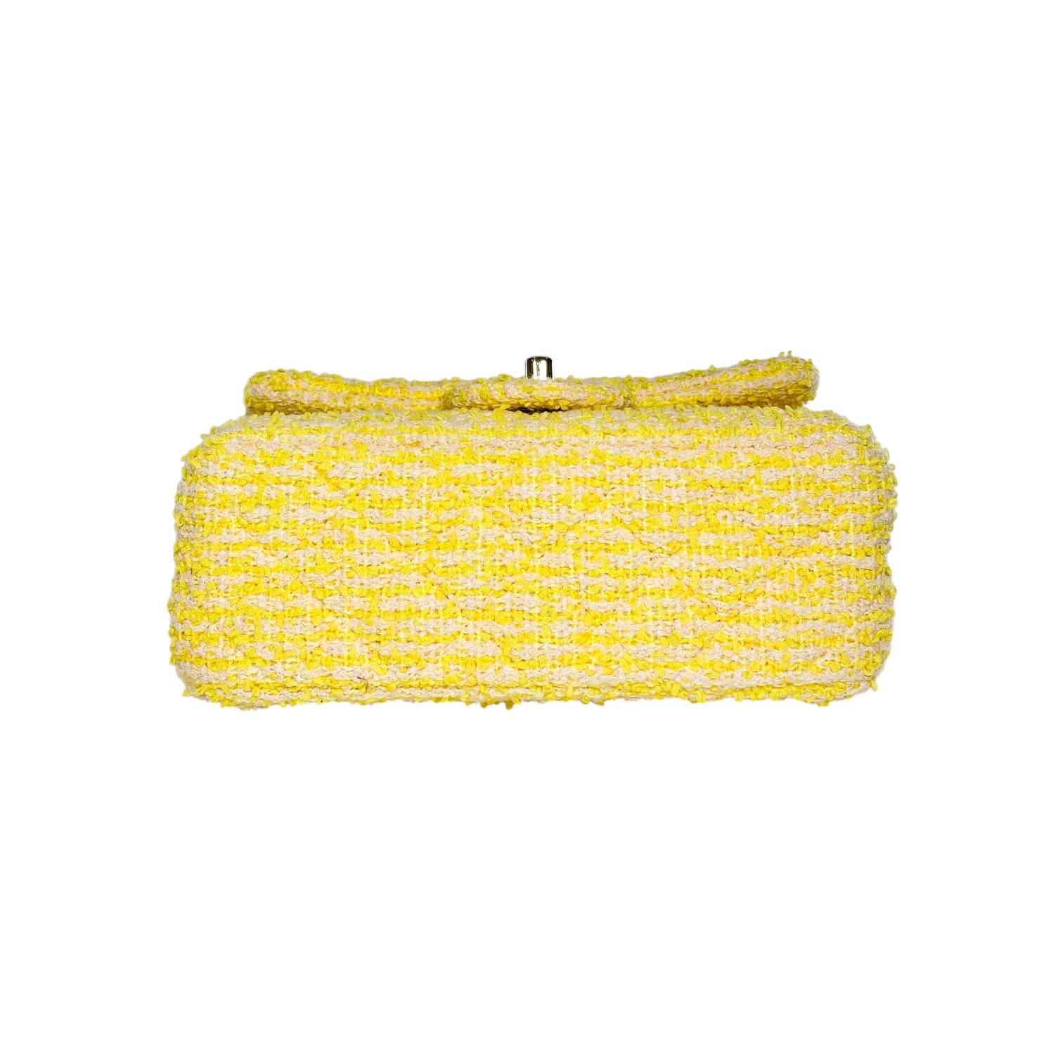 Chanel Light Yellow Tweed Mini Rectangle