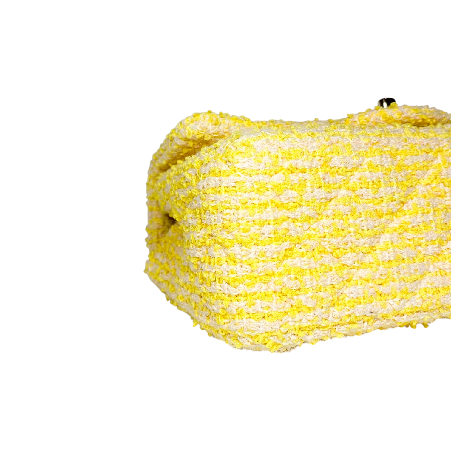 Chanel Light Yellow Tweed Mini Rectangle