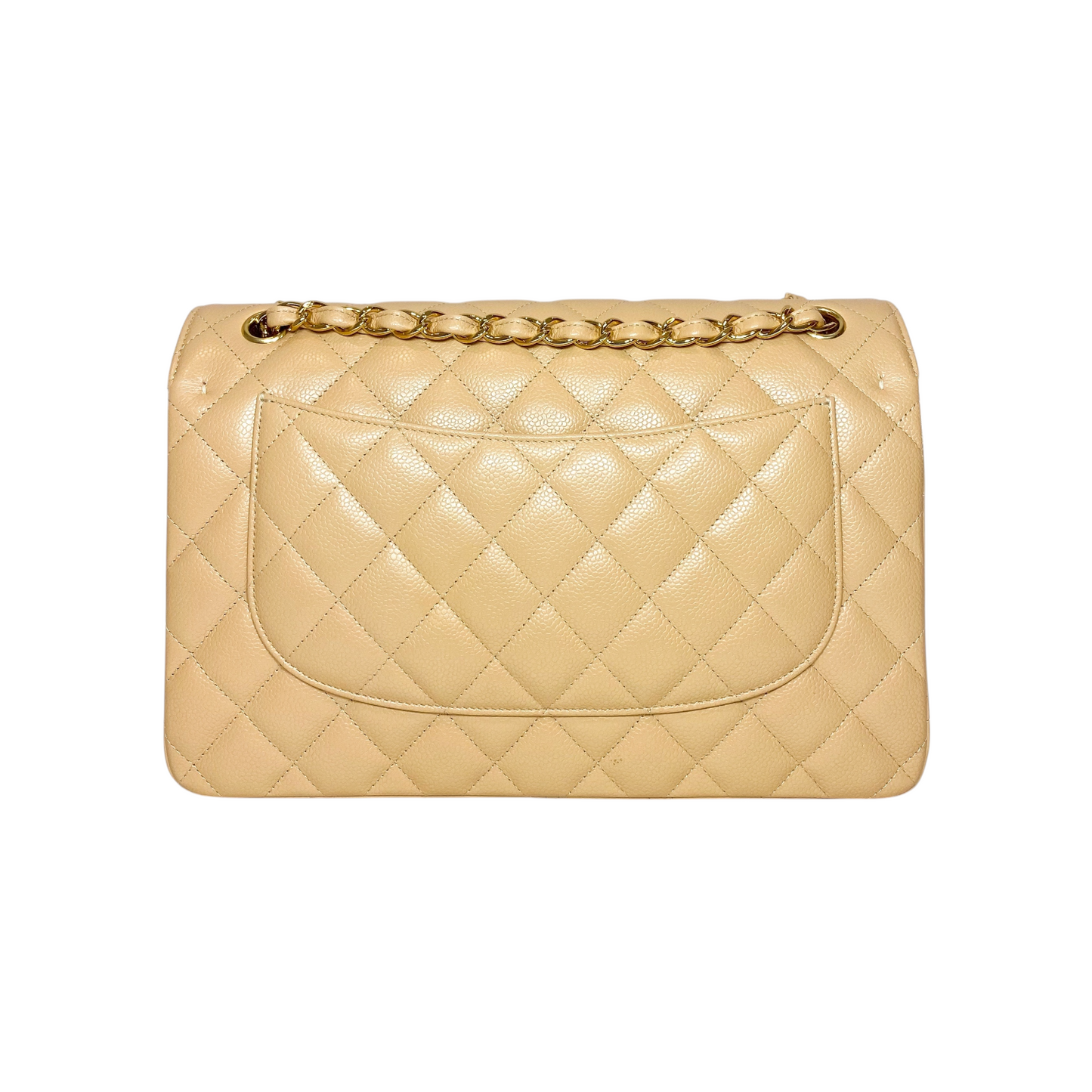 Chanel Beige Jumbo Double Flap Bag