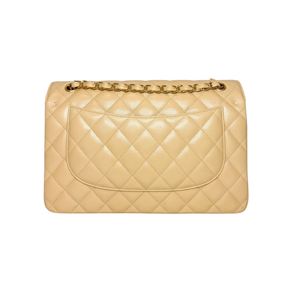 Chanel Beige Jumbo Double Flap Bag