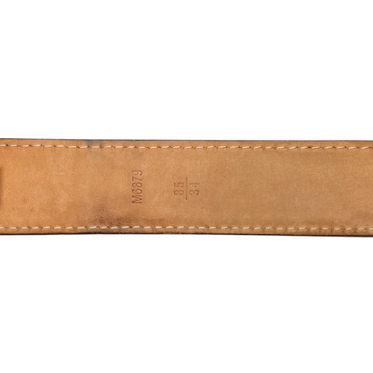 Louis Vuitton Brown Monogram LV Frame Belt