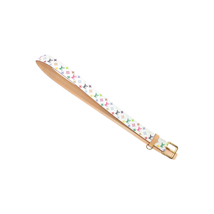 Louis Vuitton x Takashi Murakami White Multicolor Monogram D Ring Belt