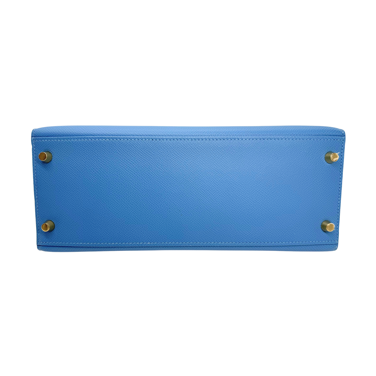 Hermes Kelly 28 Sellier Blue Brighton Epsom Gold Hardware