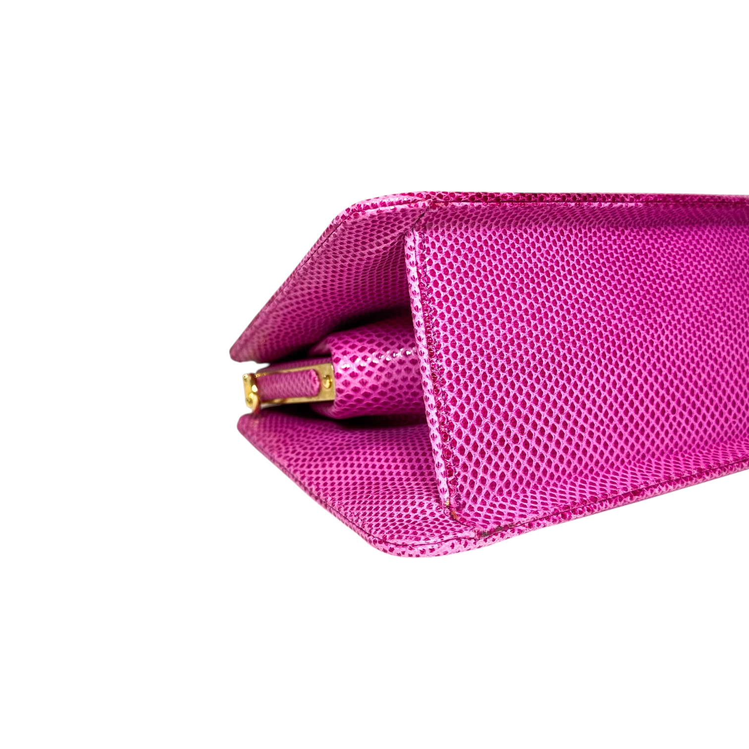 Judith Leiber Pink Lizard Top Handle