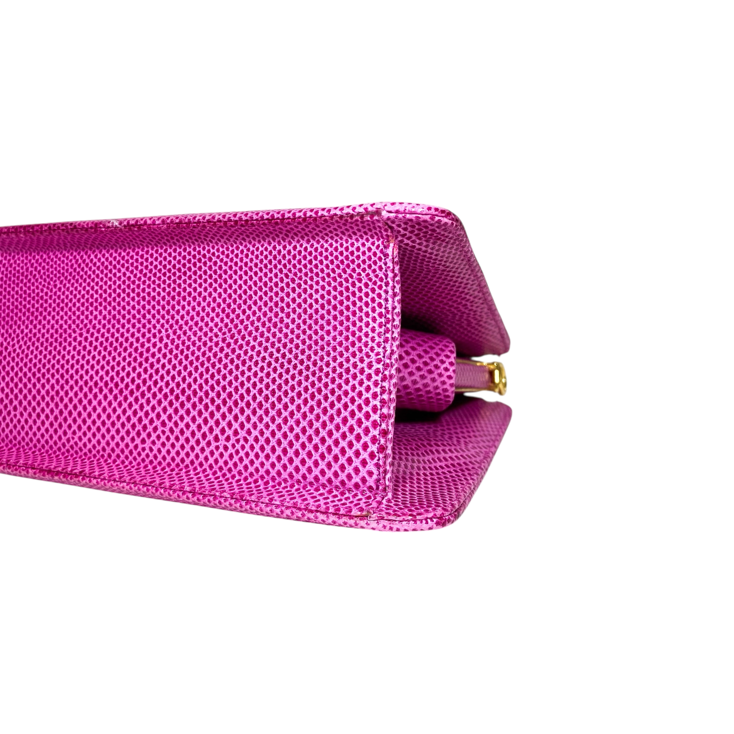 Judith Leiber Pink Lizard Top Handle