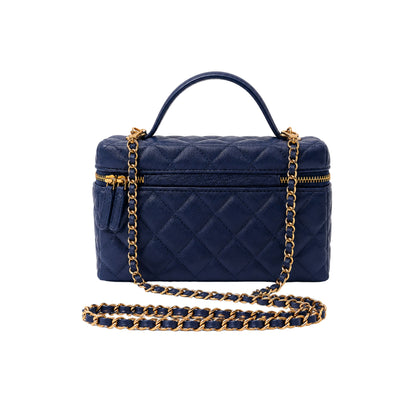 Chanel Navy Slim Vanity Crossbody