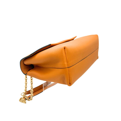 Prada Gognac Doux Medium Chain Flap Bag