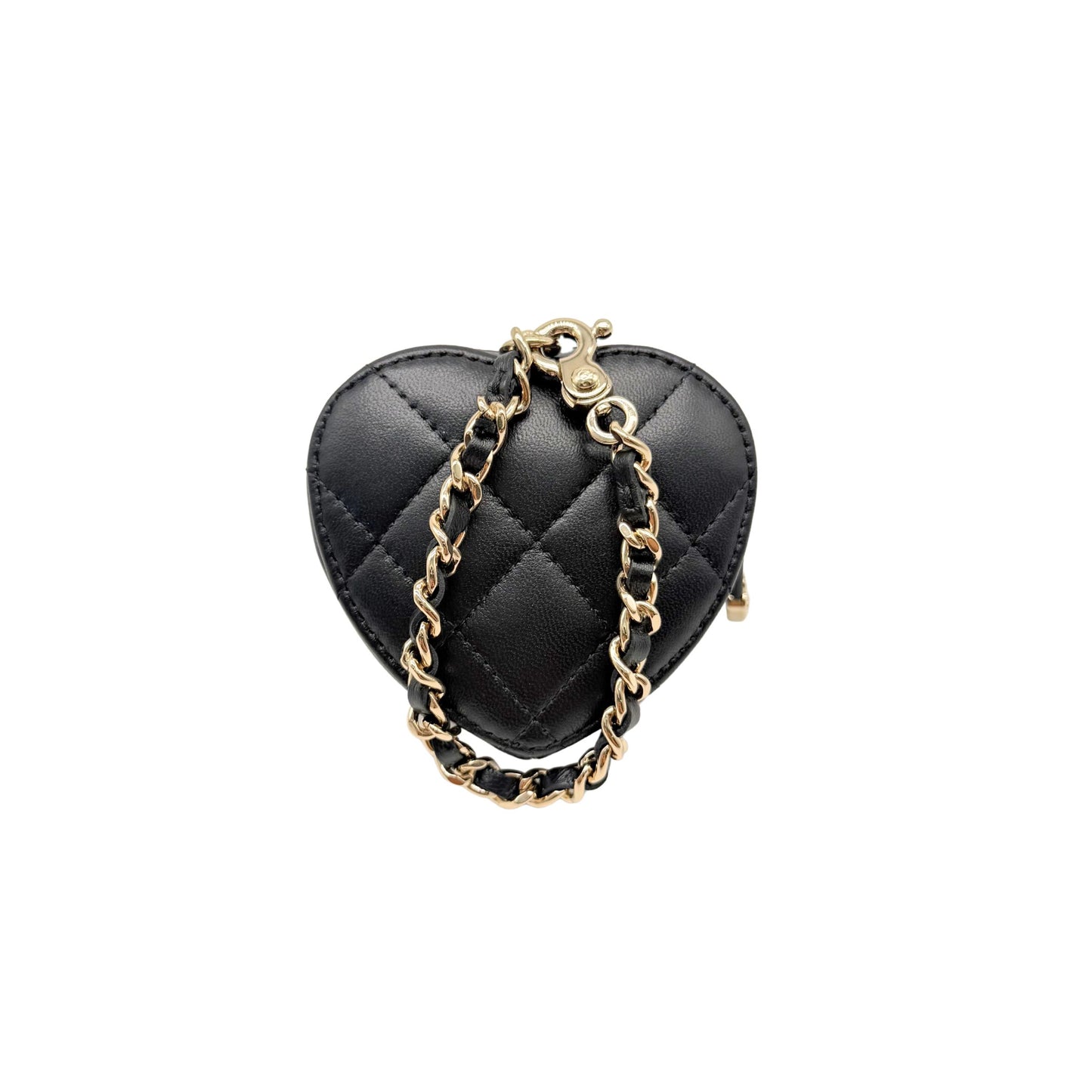 Chanel Black Heart Charm Bag