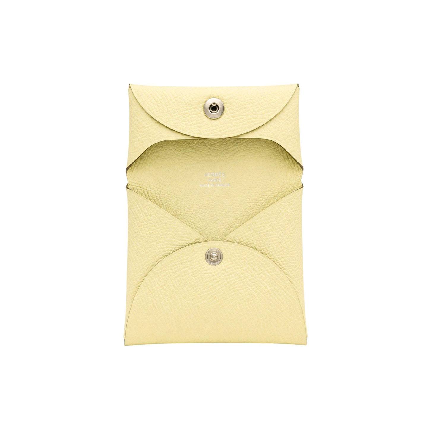 Hermes Bastia Change Purse in Jaune Milton