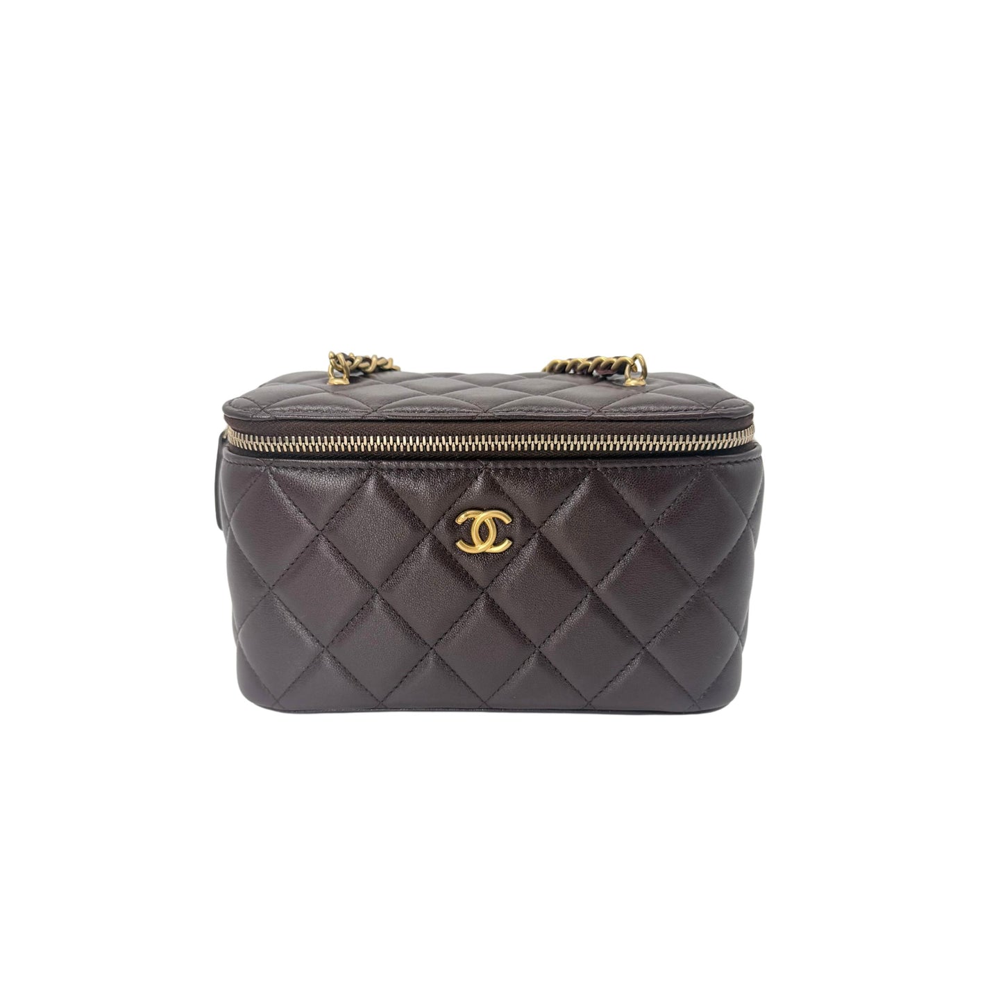 Chanel Vanity Pearl Crush in Dark Burgundy