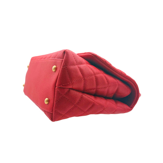 Chanel Small Coco Handle Red Flap