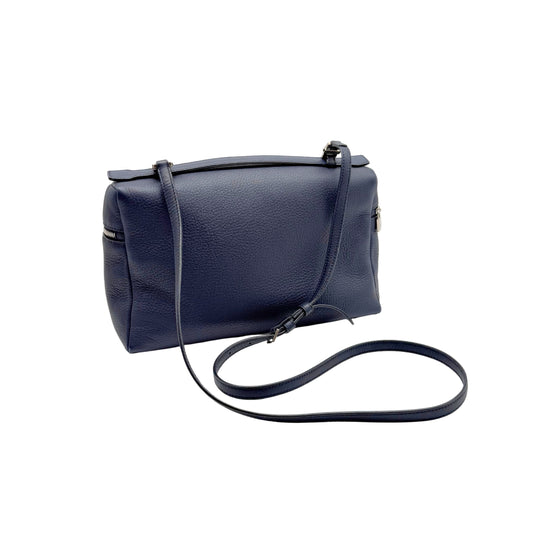 Loro Piana Extra L27 in Navy Blue Crossbody Bag