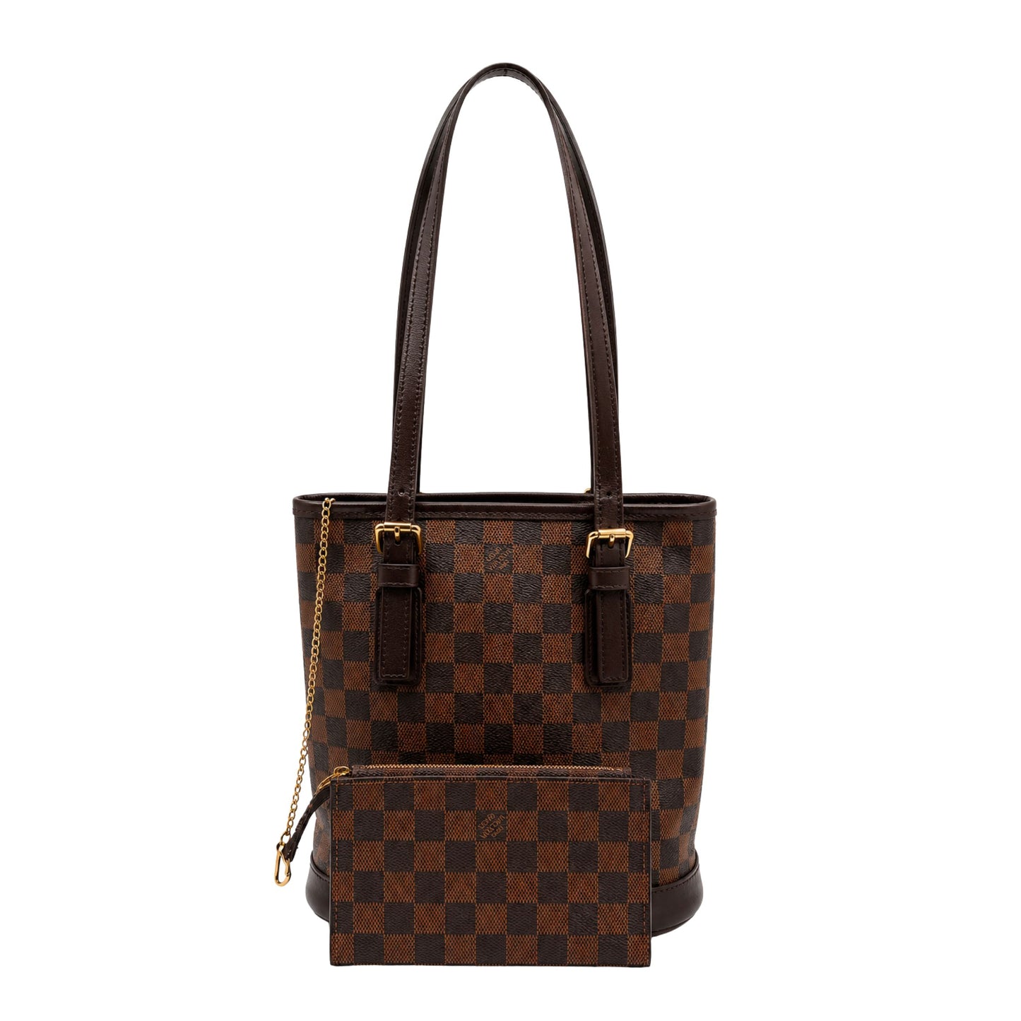 Louis Vuitton Damier Marais Bucket Bag with Pouch
