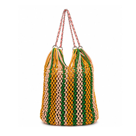 Chanel La Pausa Woven Rope Tote with Pochette