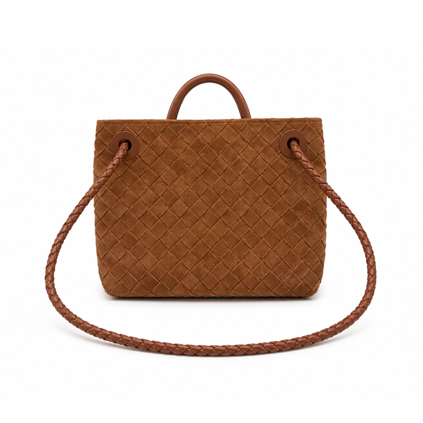Bottega Veneta Amber Suede Small Andiano Tote