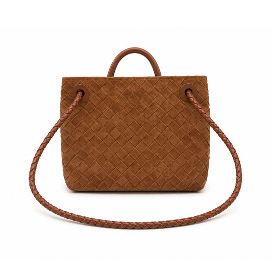 Bottega Veneta Amber Suede Small Andiano Tote