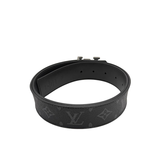 Louis Vuitton Monogram Eclipse Belt with Silver Hardware