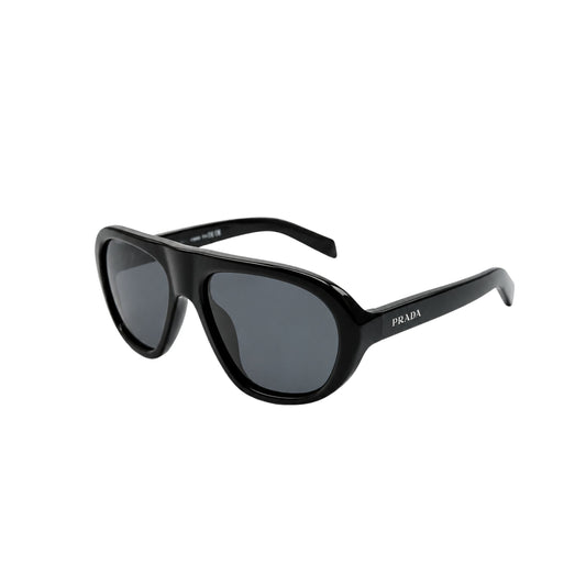 Prada Black Thick Aviator Sunglasses