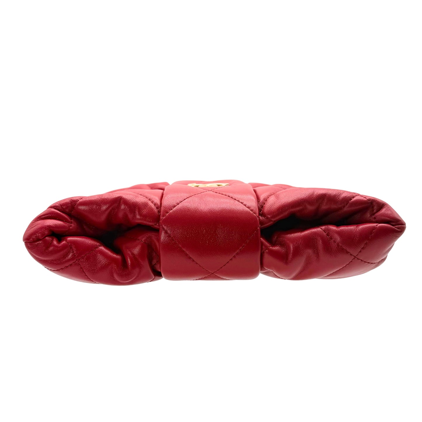 Chanel Mini Bow Bag Red Lambskin Crossbody
