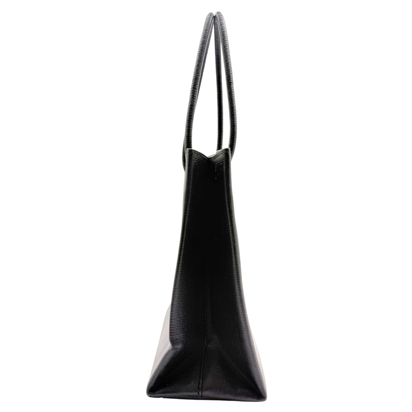 Balenciaga Logo North South Squared XXS Black Shopper Tote