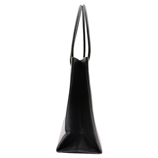 Balenciaga Logo North South Squared XXS Black Shopper Tote