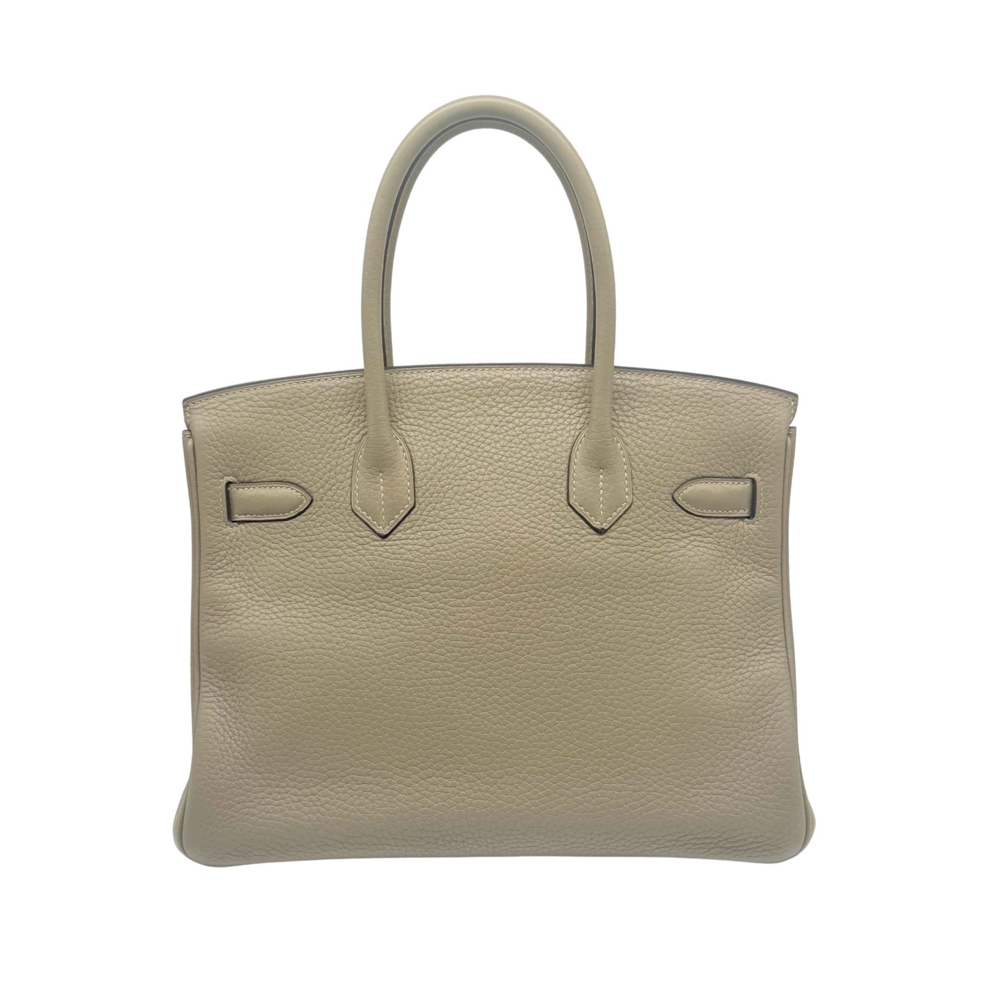 Hermes Birkin 30cm in Sauge Clemence with Gold-tone Hardware