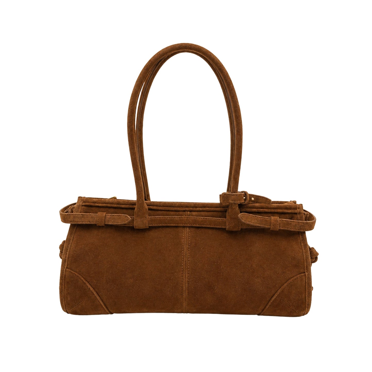 Prada Brown Suede Shoulder Bag