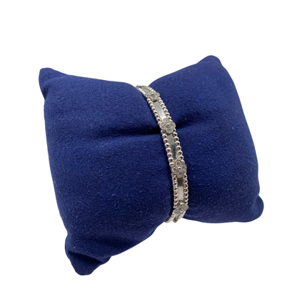 Van Cleef & Arpels Perlée Sweet Clovers Bracelet White Gold