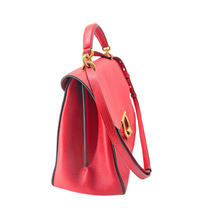 Salvatorre Ferragamo Gancini Top Handle Flap Bag