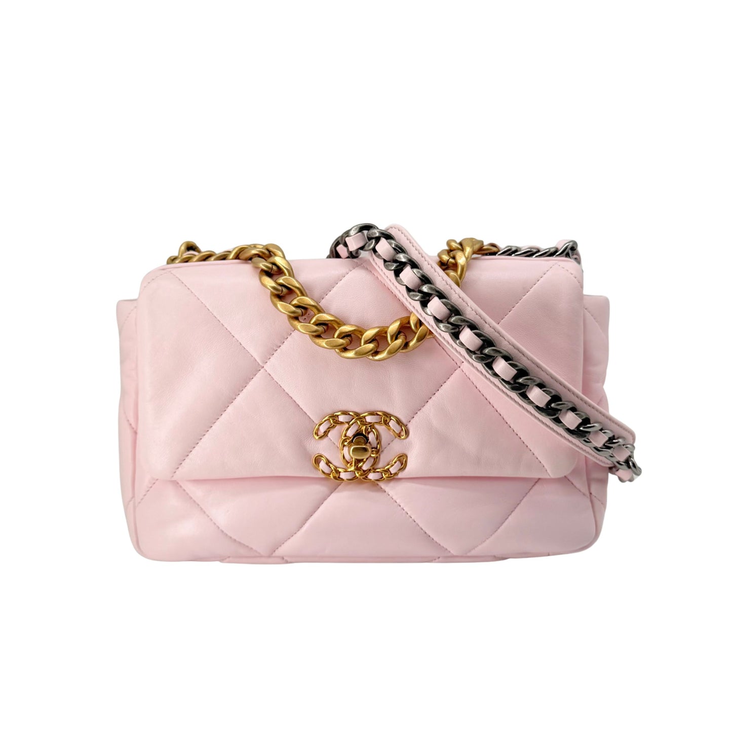 Chanel 19 Medium Light Pink Flap Bag