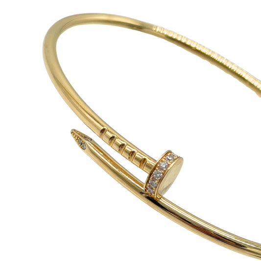 Cartier Juste un Clou Bracelet Gold with Diamonds, Small Model