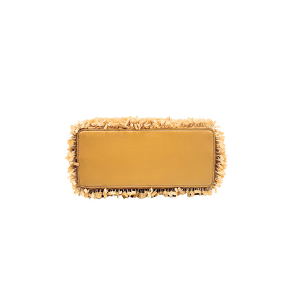 Fendi Peekaboo Mini Beige Pailletes Handbag