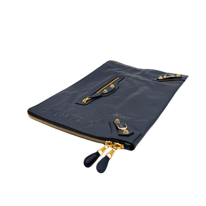 Balenciaga Agneau Giant 12 Bleu Ipad Case