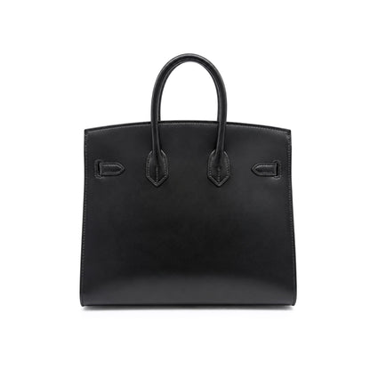 Hermes Birkin 25 in Black Box Calfskin with Palladium Hardware