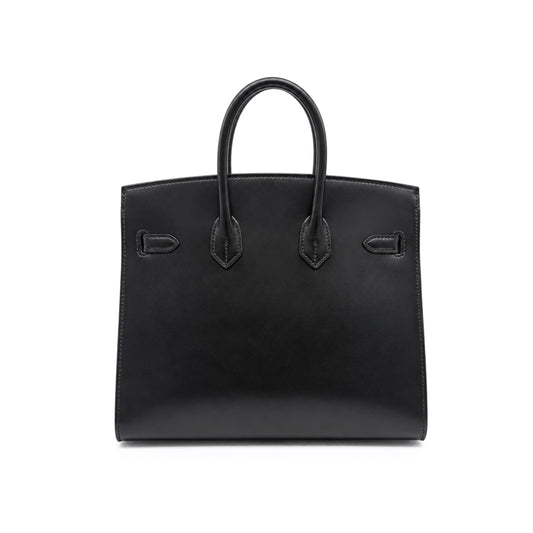 Hermes Birkin 25 in Black Box Calfskin with Palladium Hardware