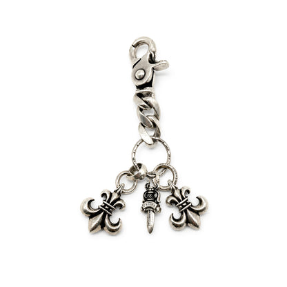 Chrome Hearts 3 Charm Keychain