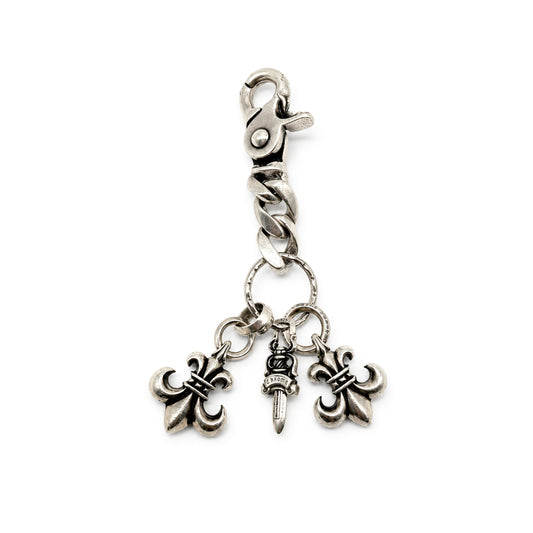 Chrome Hearts 3 Charm Keychain