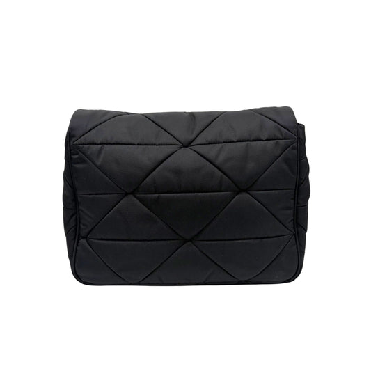 Prada Black Padded Triangle Nylon Shoulder Bag