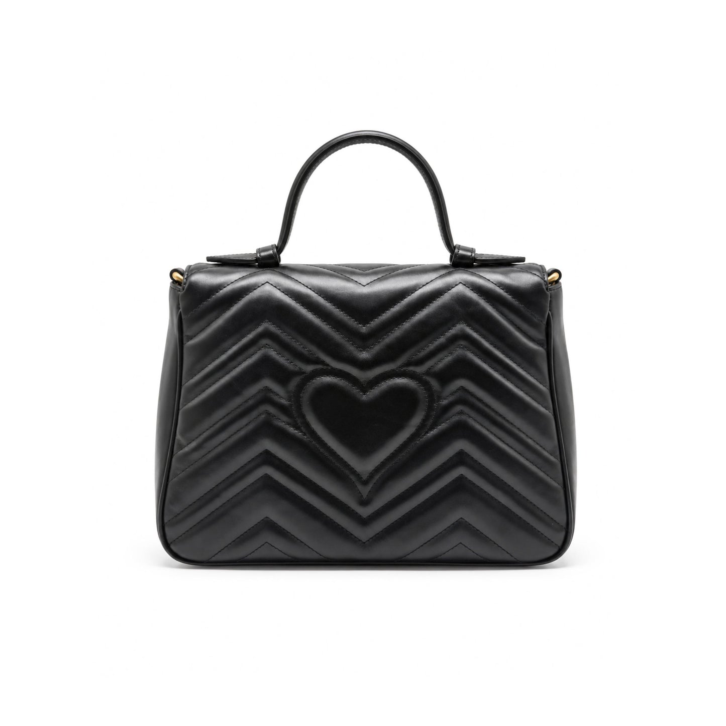 Gucci Black Marmont Small Top Handle Bag
