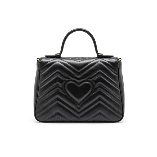 Gucci Black Marmont Small Top Handle Bag