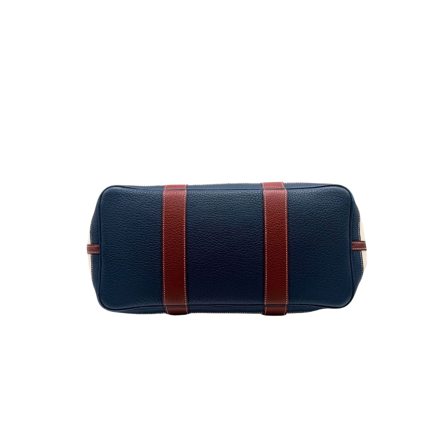 Hermes Garden Party 36 Toile Rouge H and Blue Sapphire Tote