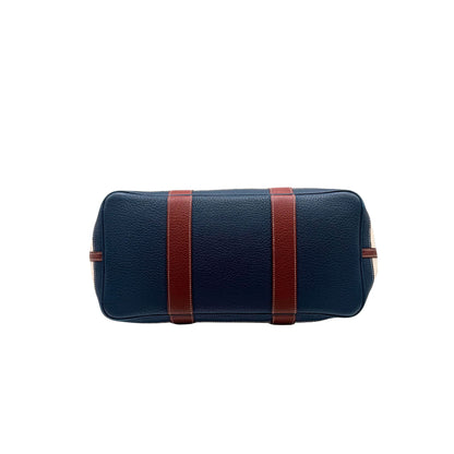 Hermes Garden Party 36 Toile Rouge H and Blue Sapphire Tote