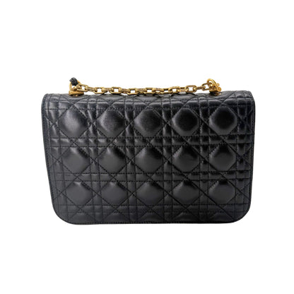 Dior Navy Dior Addict Cannage Flap Bag