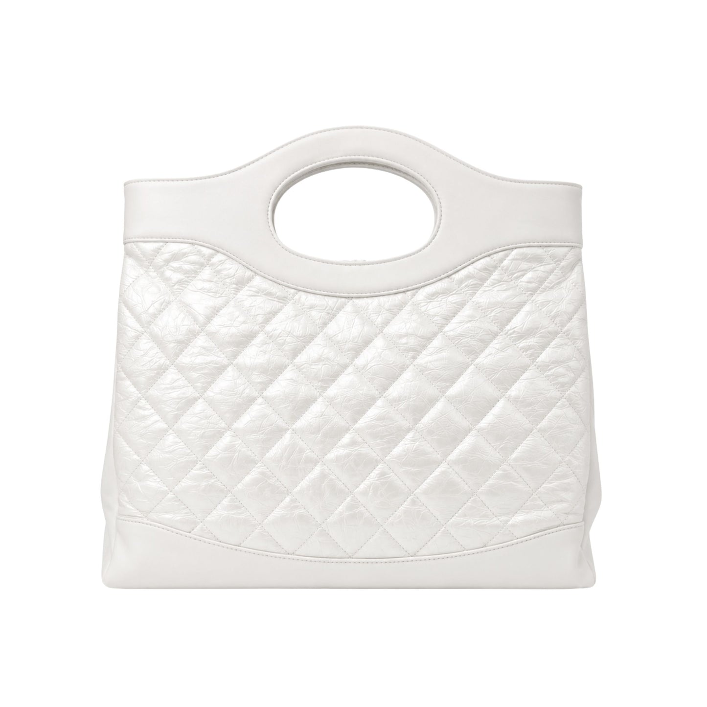 Chanel 31 White Iridescent Shopping Bag
