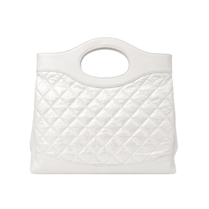 Chanel 31 White Iridescent Shopping Bag